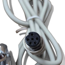Charger l'image dans la galerie, BellaSkinUSA facial rejuvenation handpiece connector with a 6-pin black plug and white cable for aesthetic devices.
