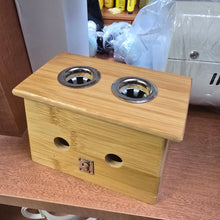 Charger l'image dans la galerie, Wooden incense holder box closed, front view
