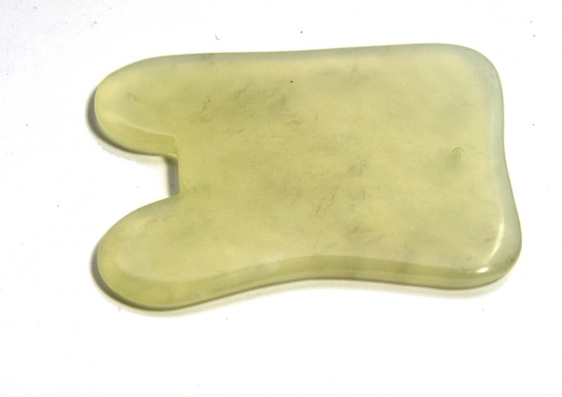 Compartir Herramienta de raspado Gua Sha rectangular de jade (1 ud) # 898