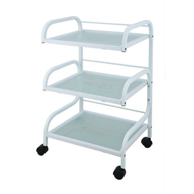 Salon Glass Trolley Cart (White) # 57